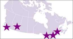 centres of excellence map of canada
